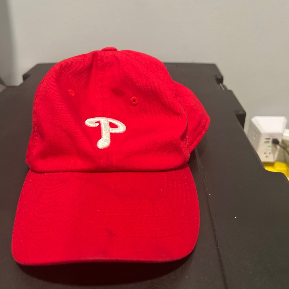 Phillies Red Baseball Cap with White Logo